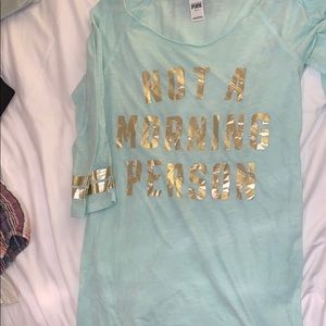 PINK Long sleeve pajama dress